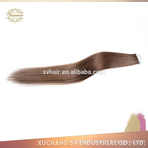 high quality silky straight 100% virgin Indian human hair extension PU skin weft hair, tape hair extensions hot new products